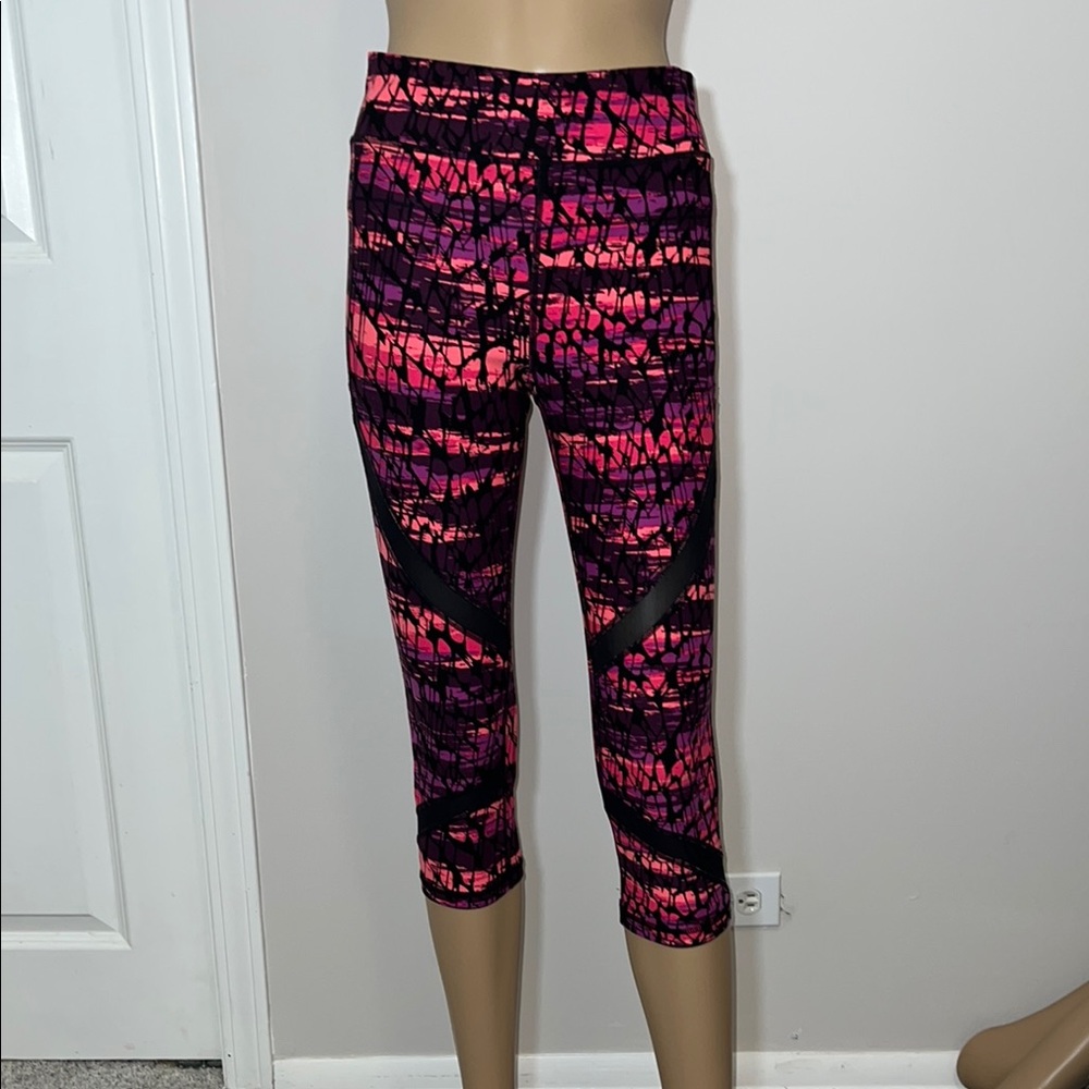 Calvin Klein Performance Quick Dry Capri Stretch Sports Leggings